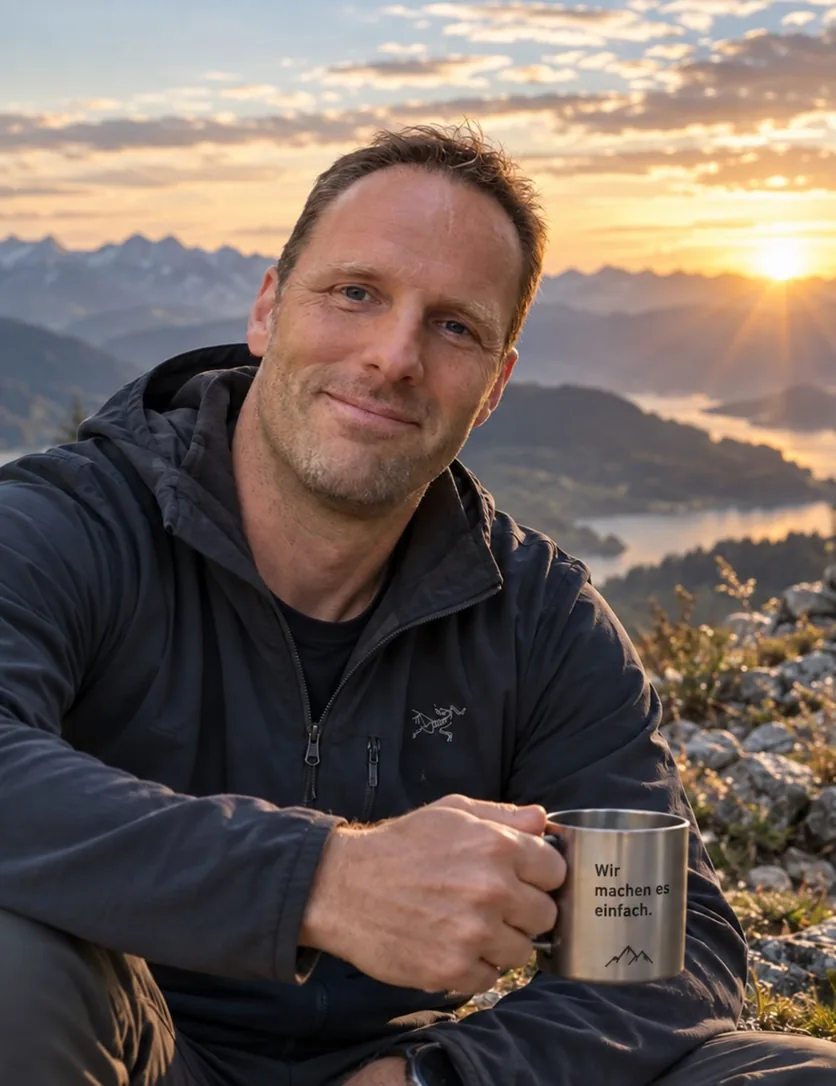 Timo Haas in den Bergen